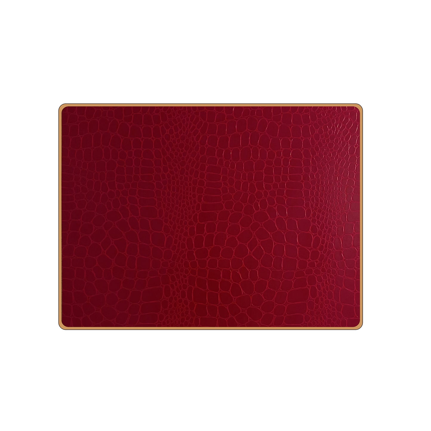 Texture Placemats Croc Burgundy
