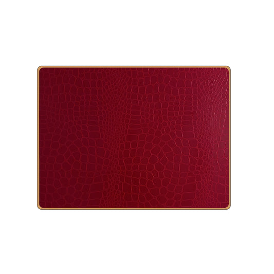 Texture Placemats Croc Burgundy