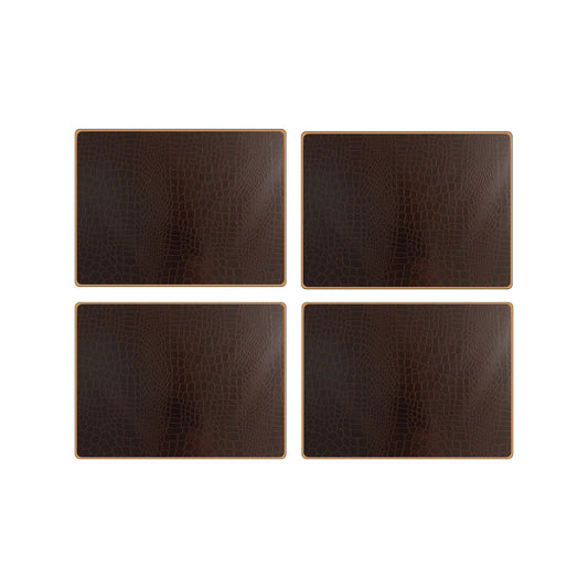 Texture Placemats Croc Brown