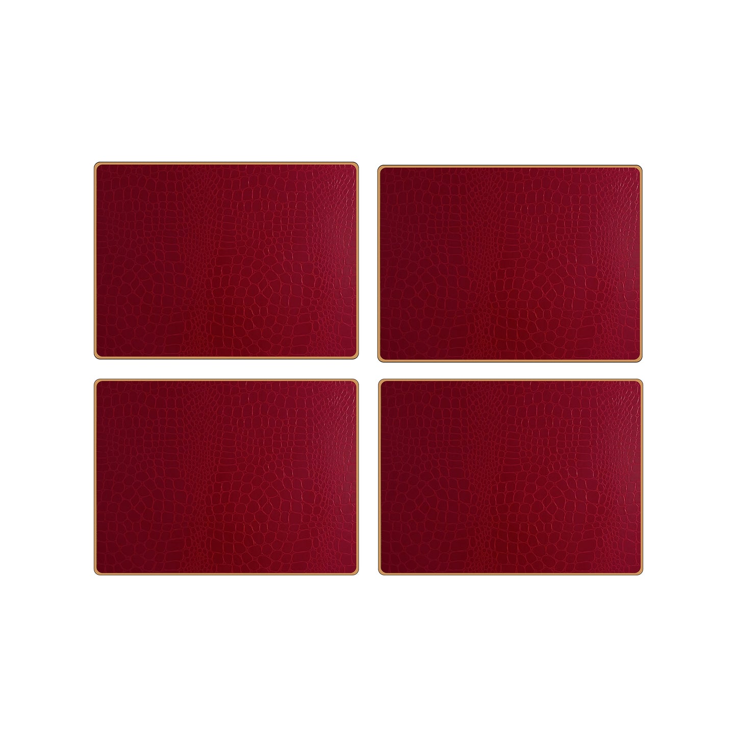 Texture Placemats Croc Burgundy