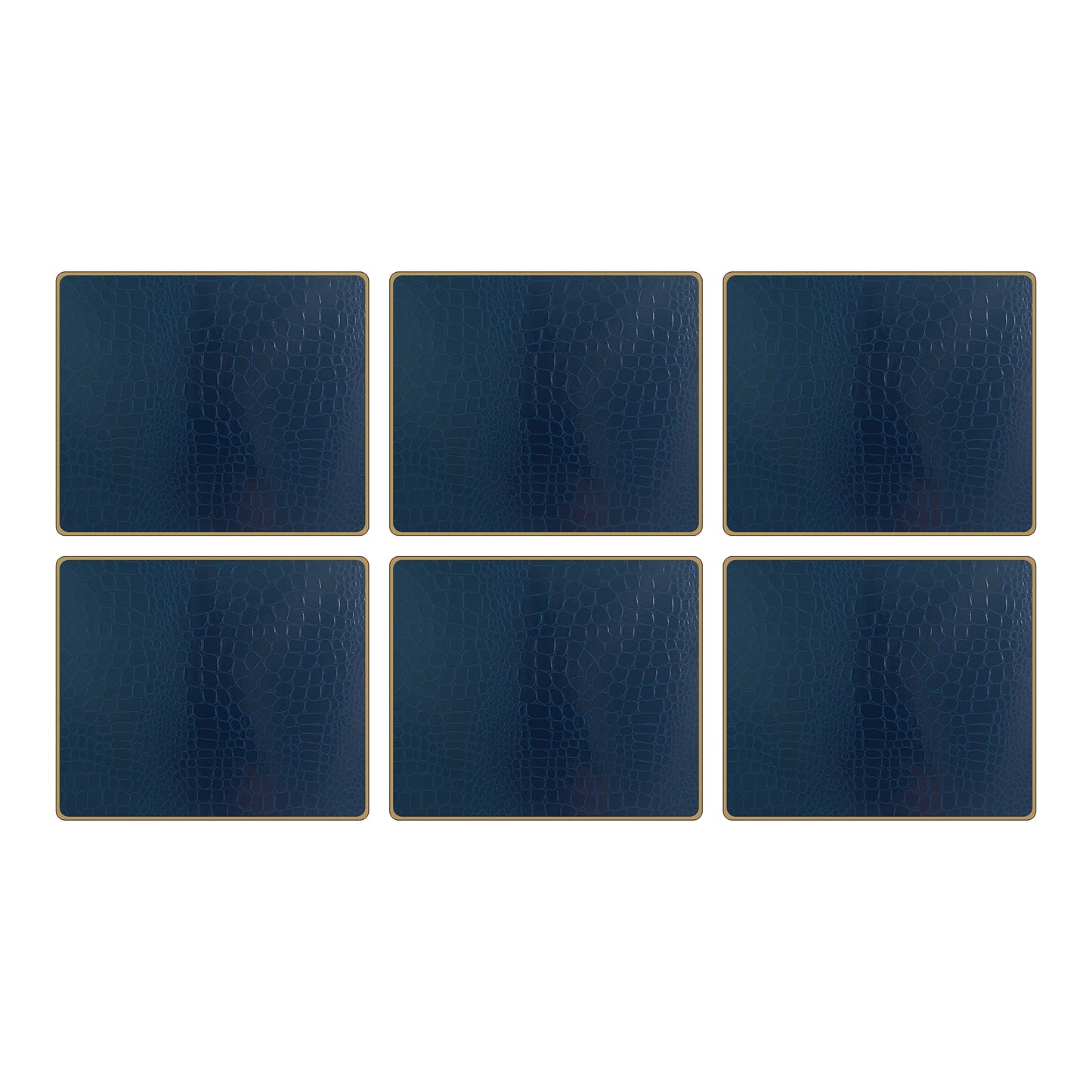 Texture Tablemats Croc Blue