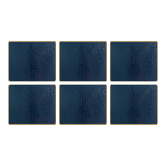 Texture Tablemats Croc Blue