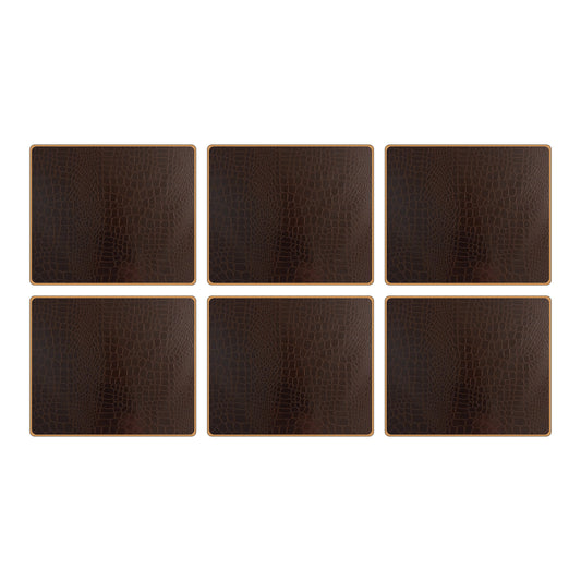 Texture Tablemats Croc Brown