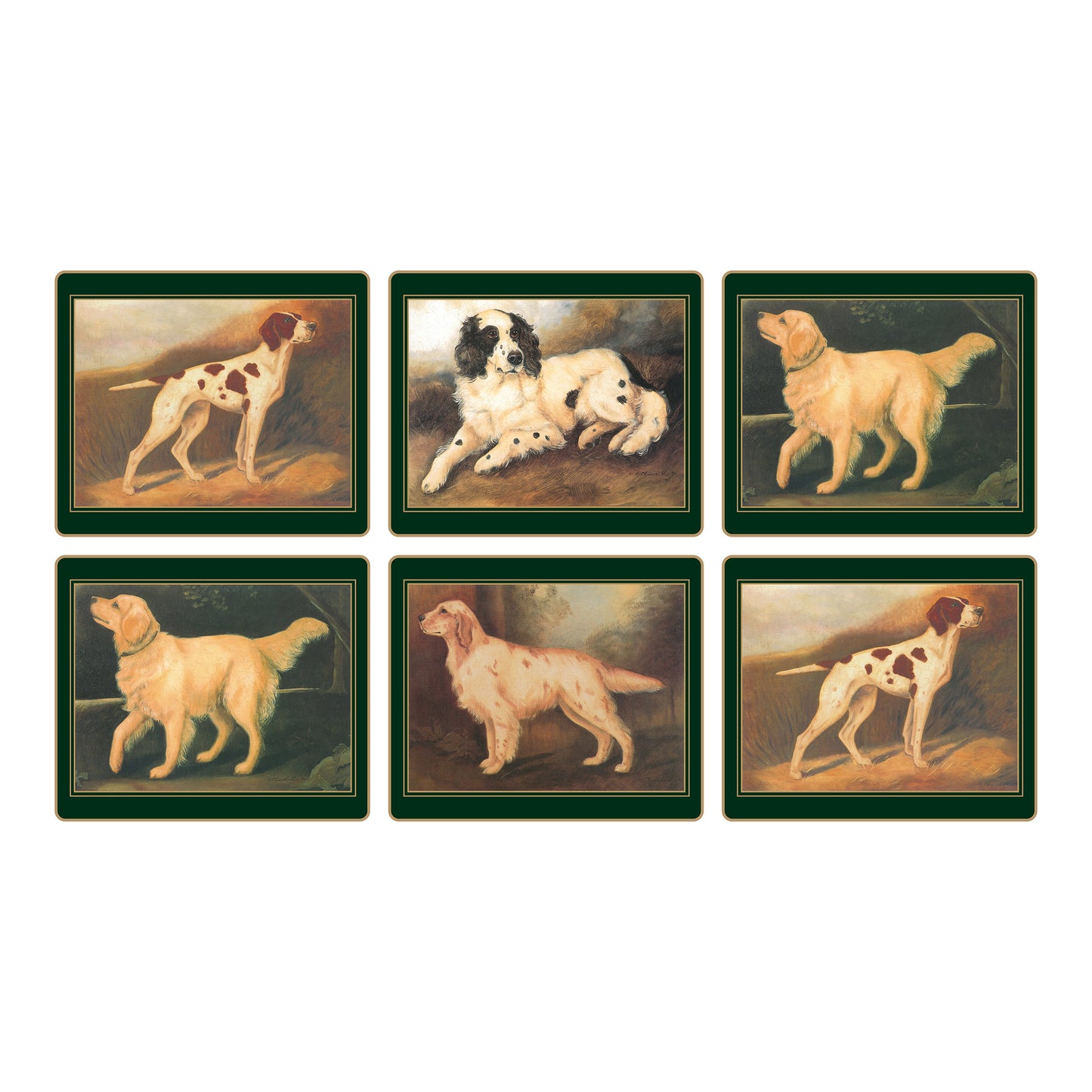 Traditional Tablemats Sporting Dogs
